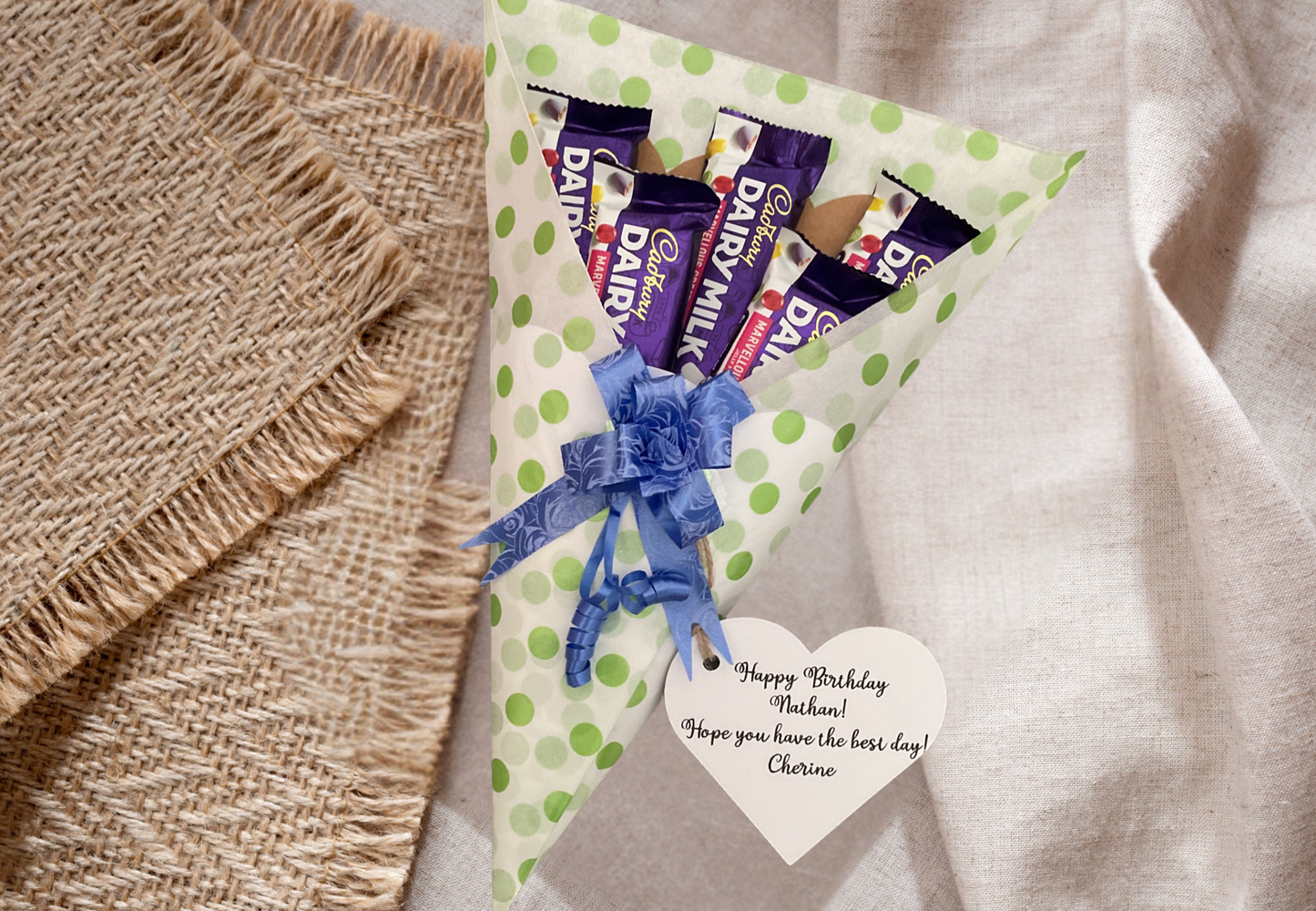 Cadbury marvellous creations chocolate bouquet.