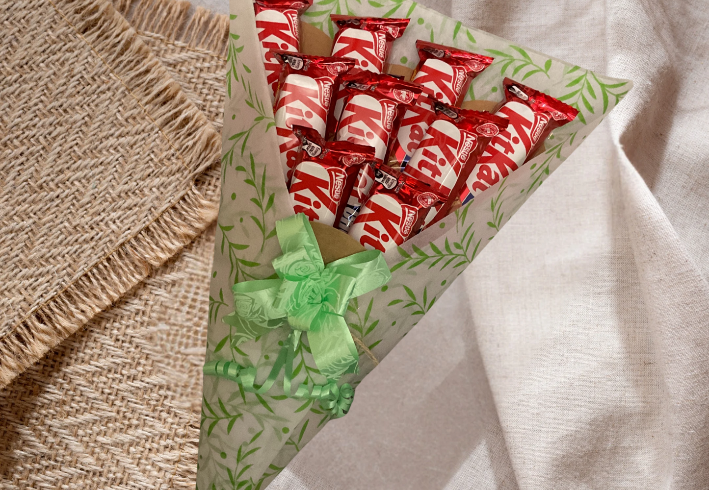 Kit Kat chocolate bouquet send a special someone a special gift.