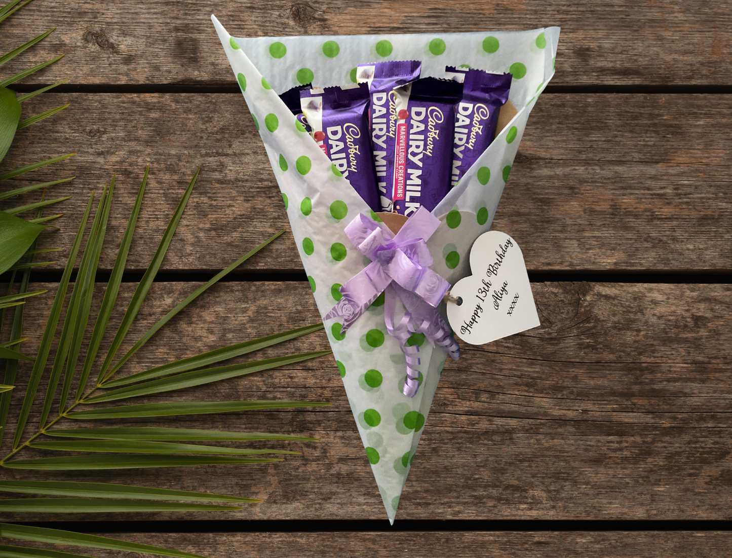 Cadbury marvellous creations chocolate bouquet.