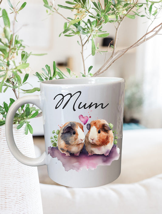 Guinea pig mug that can be personalised.