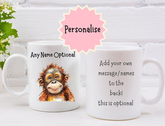 Personalised Orangutan Mug.