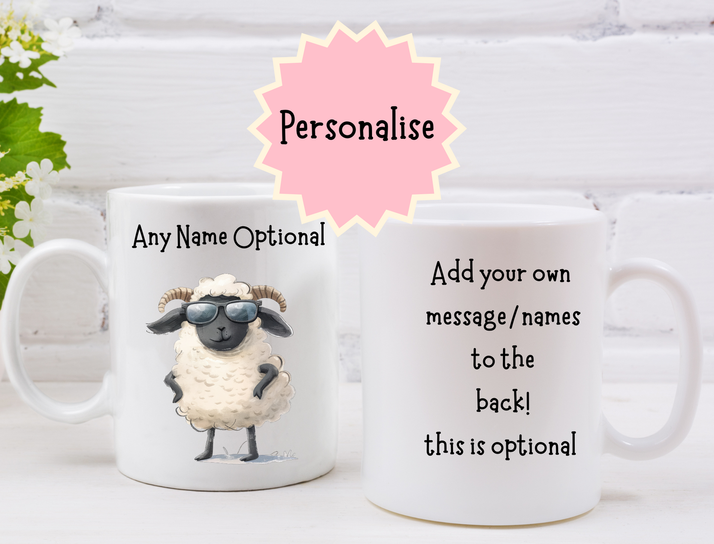Personalised Sheep Mug