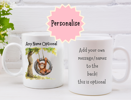 Personalised Orangutan Mug.