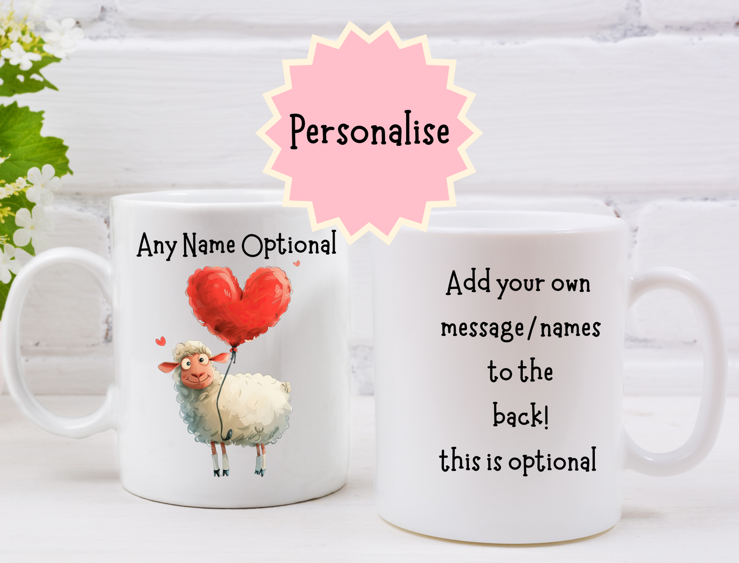 Personalised Sheep Mug