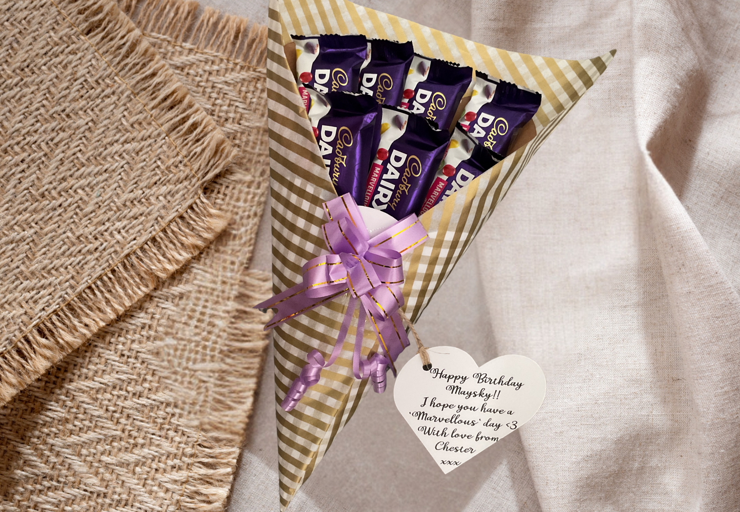 Cadbury marvellous creations chocolate bouquet.
