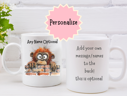 Personalised Orangutan Mug
