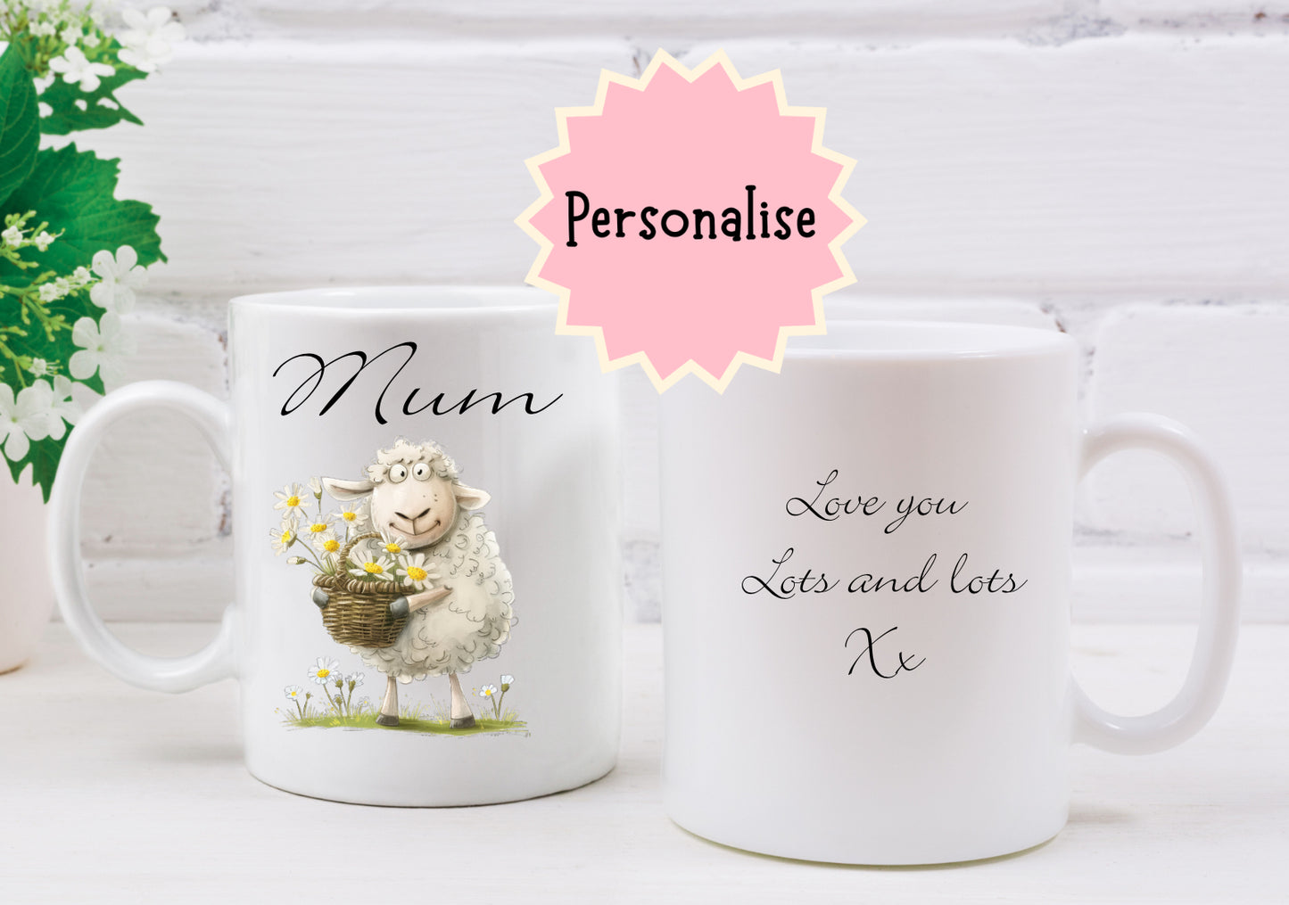 Personalised Sheep Mug