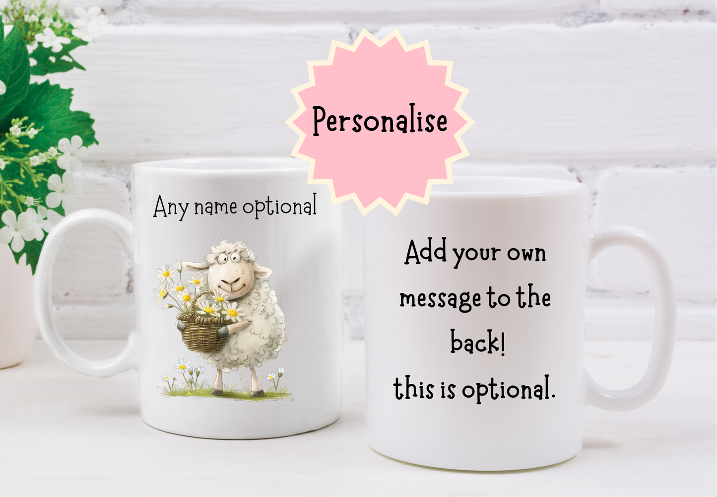 Personalised Sheep Mug